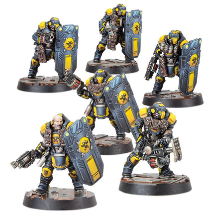 Necromunda Palanite Subjugator Patrol box art, official Games Workshop packaging
