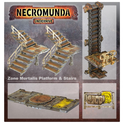 Zone Mortalis Platforms and Stairs terrain, assembled