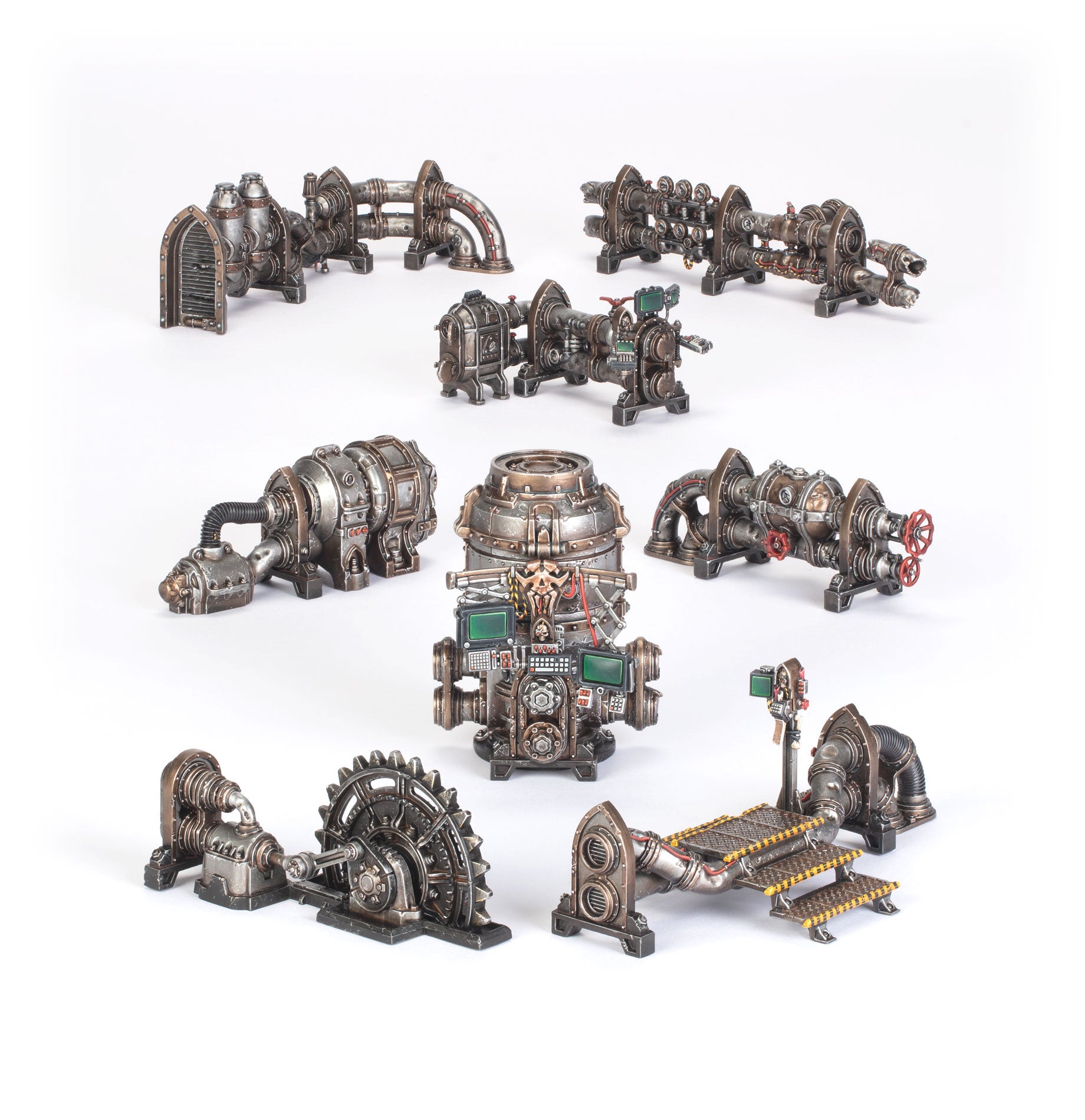 Zone Mortalis Factoria Pipes terrain, assembled