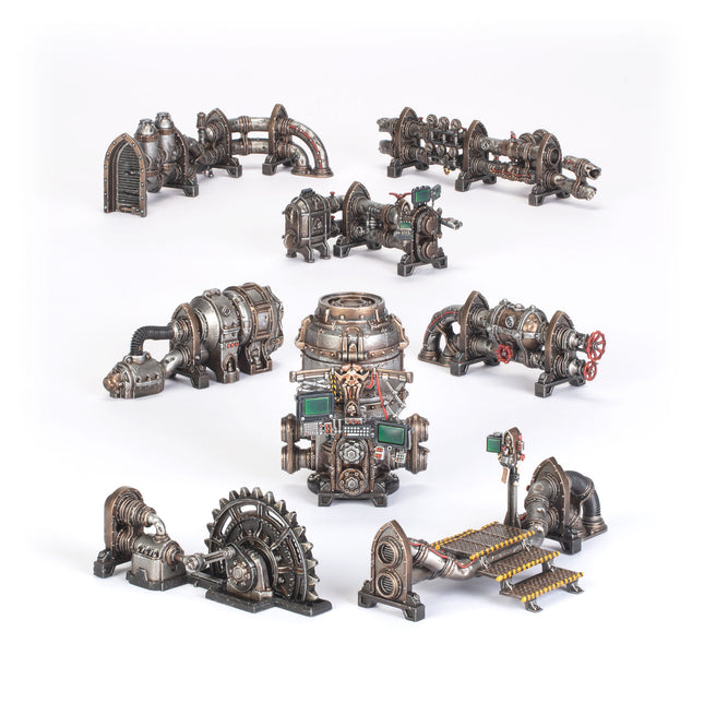 Zone Mortalis Factoria Pipes terrain, assembled