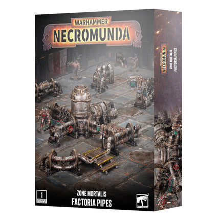 Necromunda Zone Mortalis Factoria Pipes box art, official Games Workshop packaging