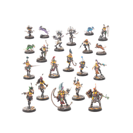 Escher Underhive Crew miniatures, full gang, unpainted