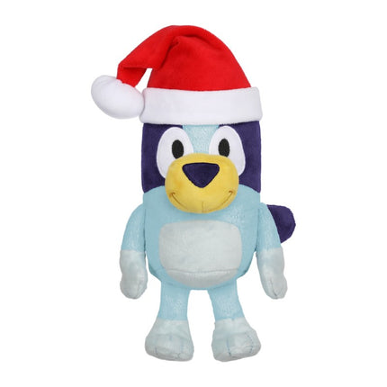 Bluey and Friends 20cm plush - Bluey wearing a Santa hat, festive edition