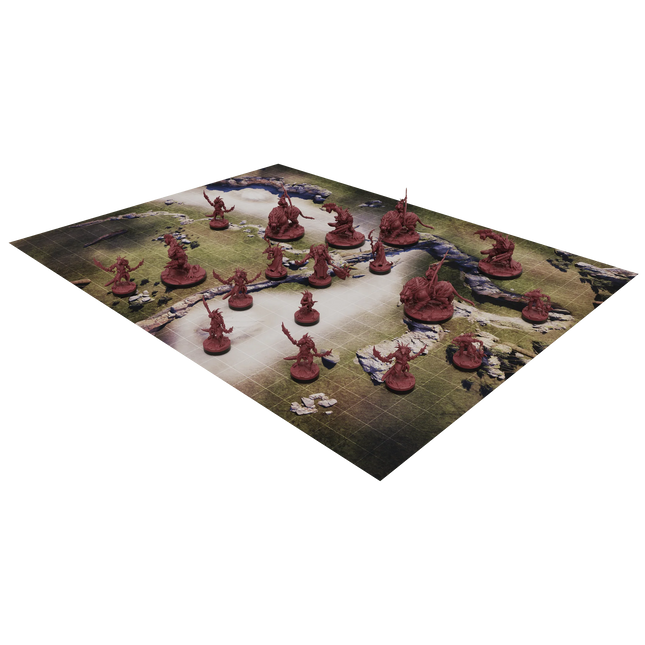 a game of wargames is shown on a green background