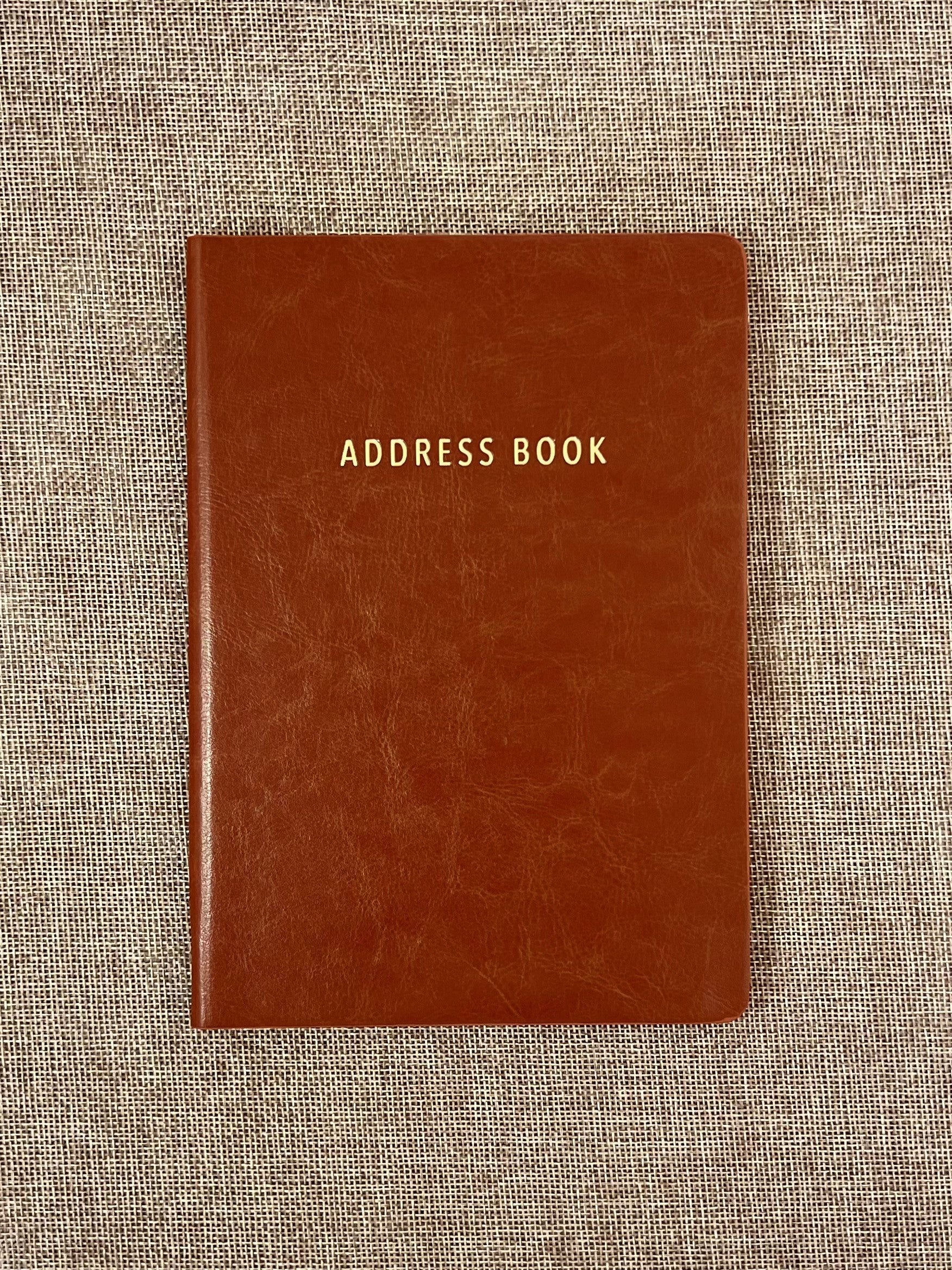 Address Book A5 - Tan by Ozcorp