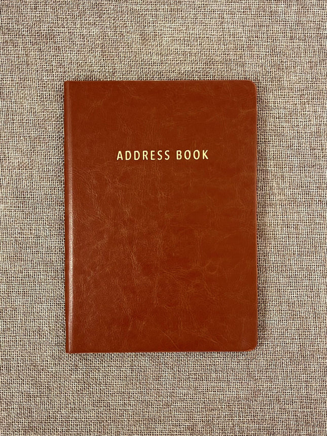 Address Book A5 - Tan by Ozcorp