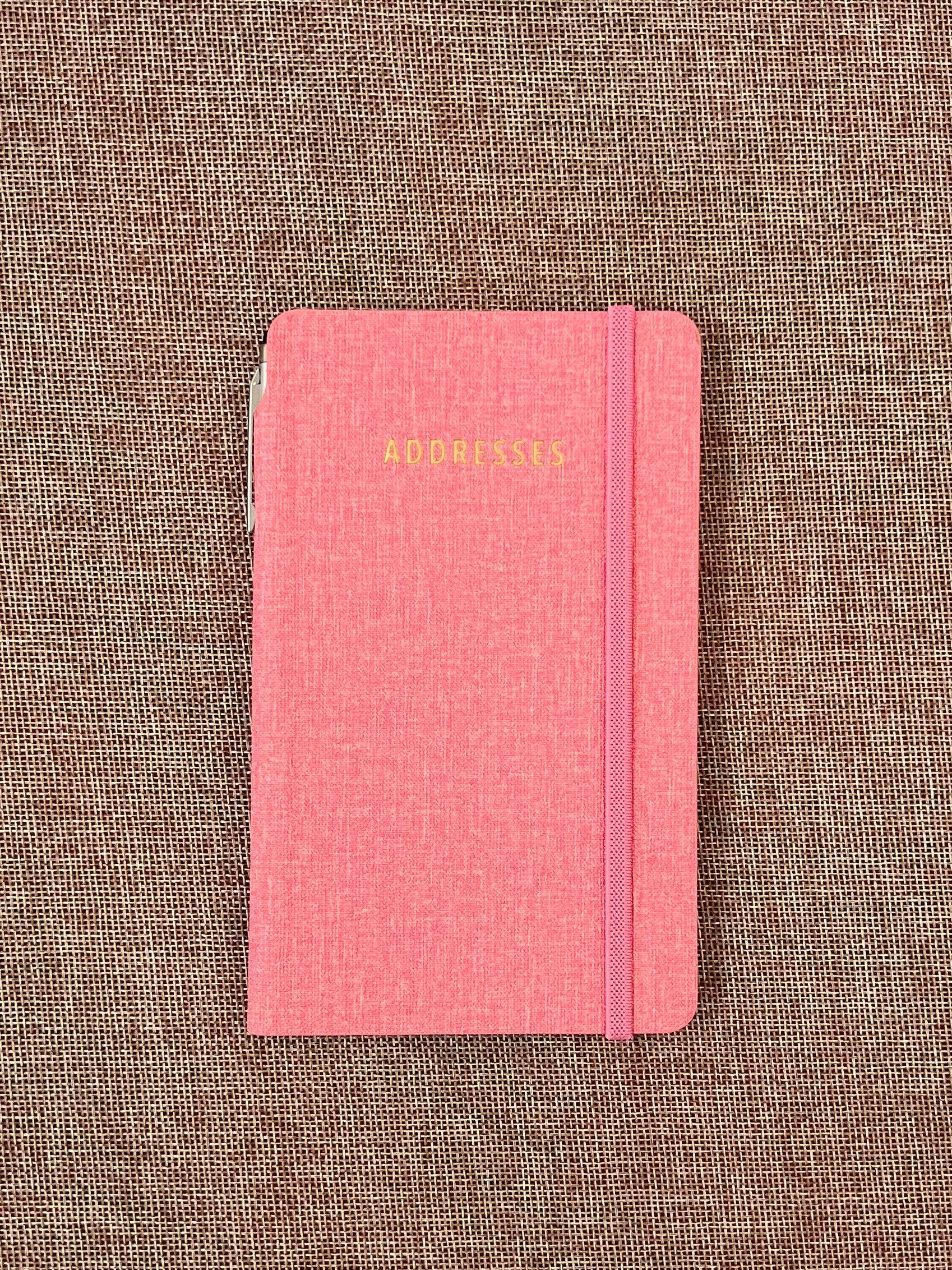 Slim Address Book Rose with Pen by Ozcorp