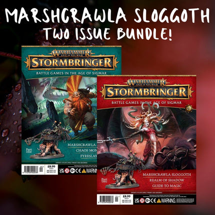Warhammer Age of Sigmar Stormbringer Issue 20 and 21 Bundle - Marshcrawla Sloggoth