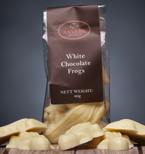 Anvers Tasmania White Chocolate Frogs 80g