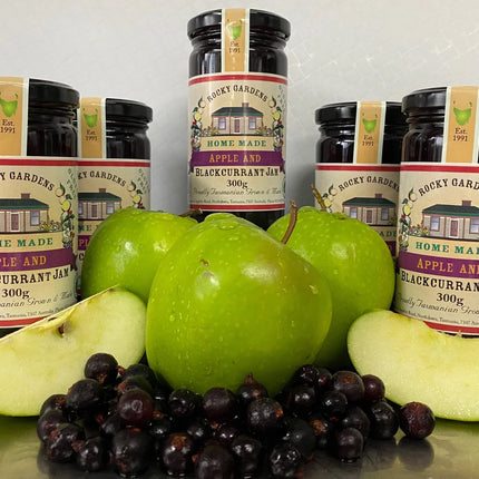 Apple & Blackcurrant Jam 180g by Rocky Gardens