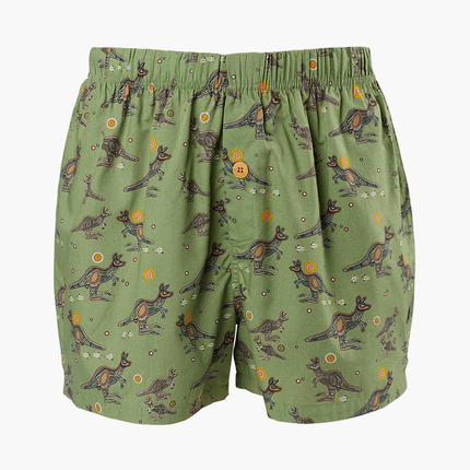 Mens Bamboo Boxer Short - Native Kangaroo Size S