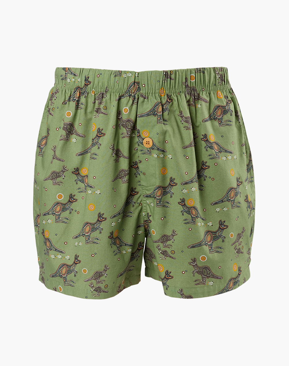 Mens Bamboo Boxer Short - Native Kangaroo Size S