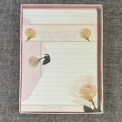 Correspondence Set - Pink Rose by Ozcorp