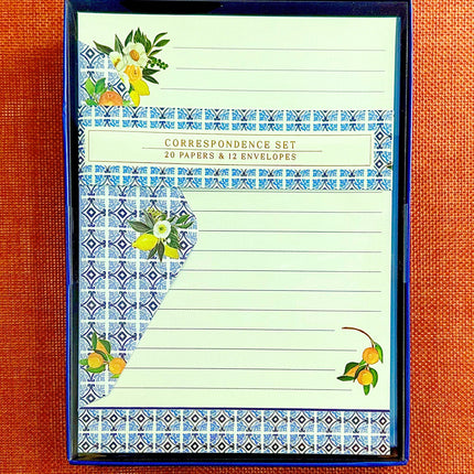 Correspondence Set - Amalfi Lemon by Ozcorp