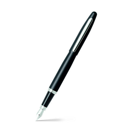 Sheaffer VFM fountain pen in matt black lacquered metal with chrome trim
