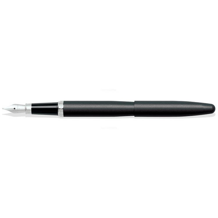 Sheaffer VFM matt black fountain pen shown full length