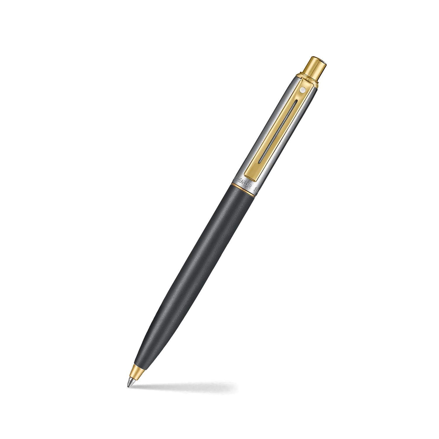 Sheaffer Sentinel all-metal ballpoint pen in matt black with gold-tone trims