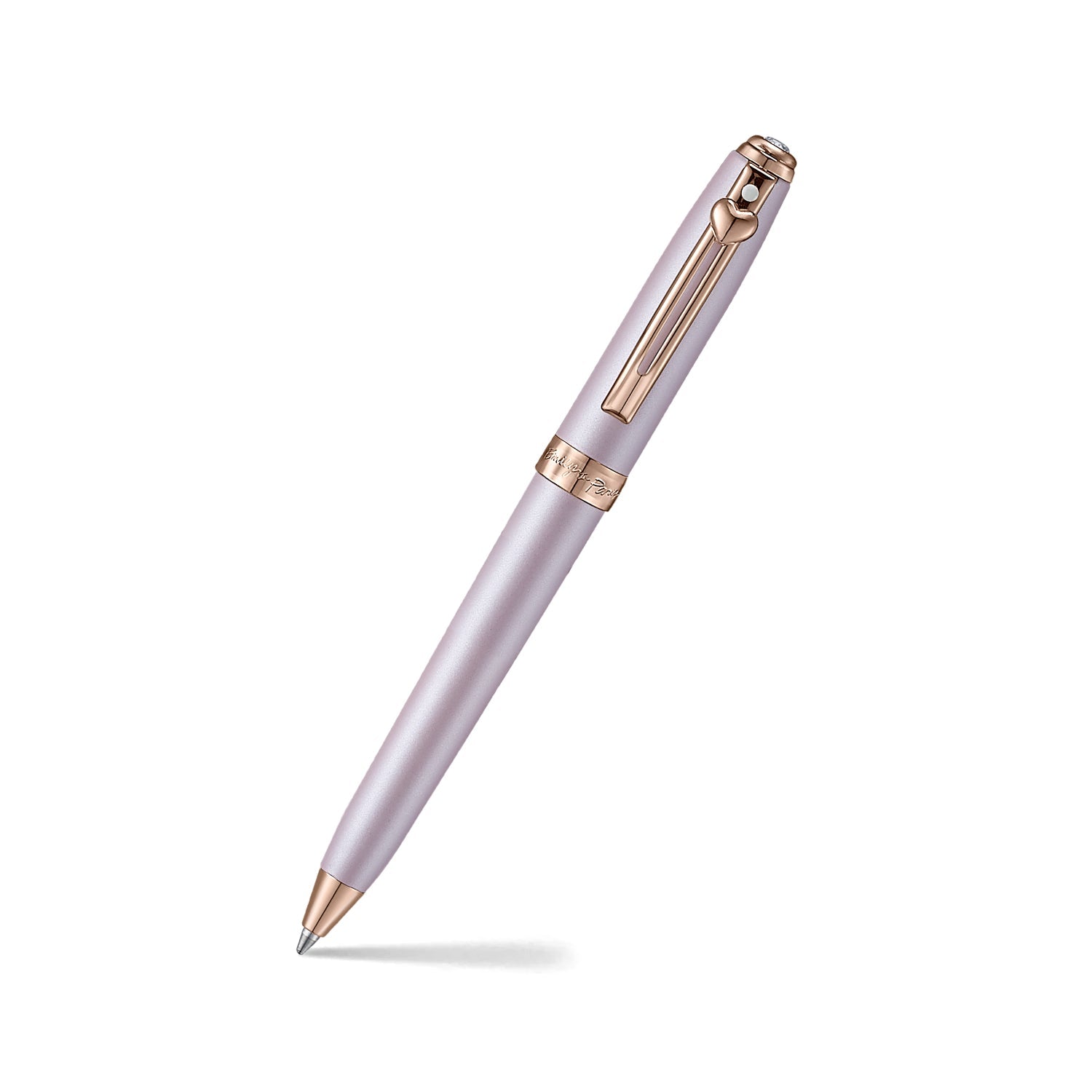 Sheaffer Emily in Paris Prelude Mini ballpoint pen in pastel pink with rose gold trims