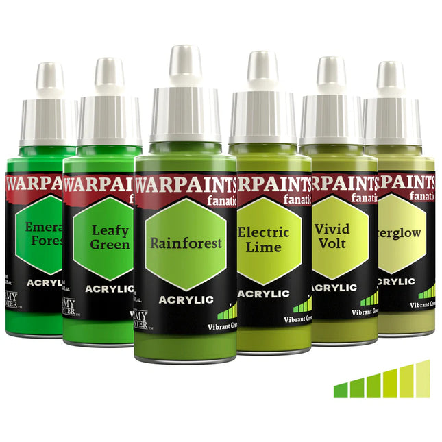 Vibrant Greens - Fanatics Paint Triad