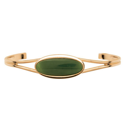 Jade Bangle - Gold Plated GL937