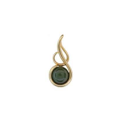 Jade Drop Necklace - Gold Plated GO835
