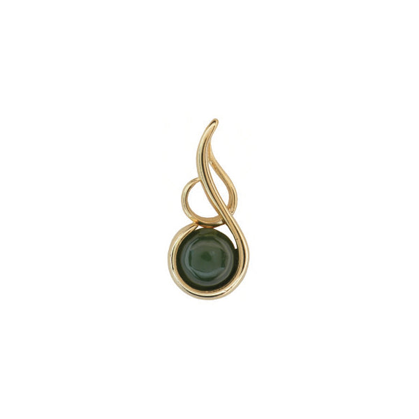 Jade Drop Necklace - Gold Plated GO835