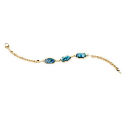 Paua Bracelet - Gold Plated GP952