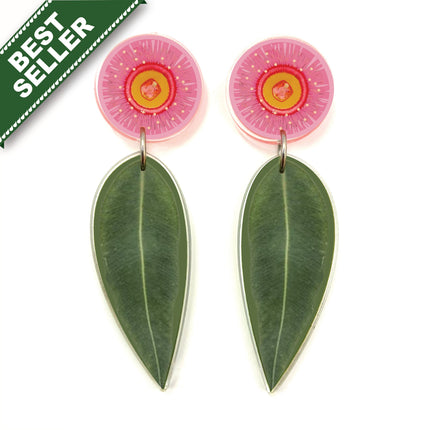 Gum Leaf Blossom Earrings