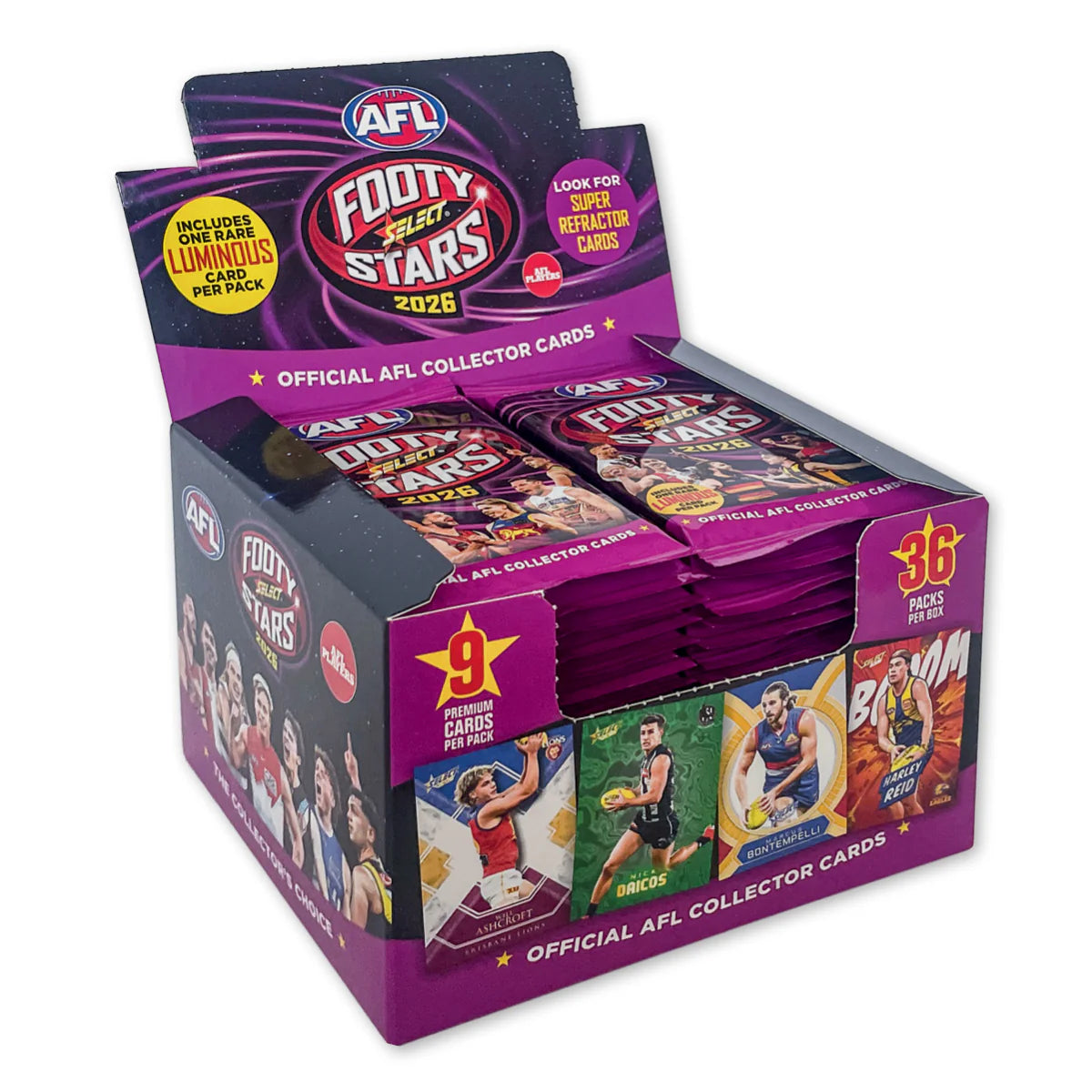 AFL Select Footy Stars 2026 - Collectors Cards 36 Pack