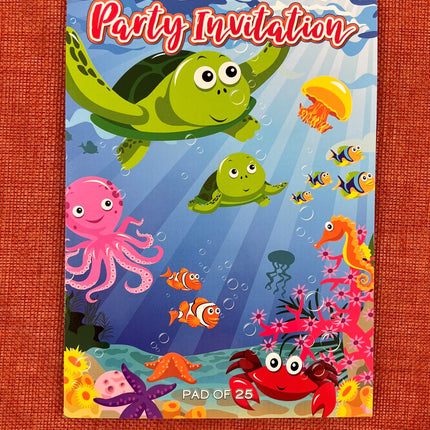 Invitation Pad - Under the Sea by Ozcorp