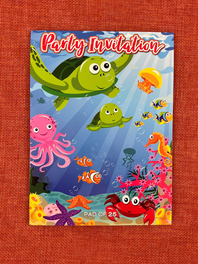 Invitation Pad - Under the Sea by Ozcorp