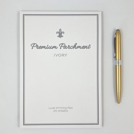 Premium Parchment A5 Writing Pad - Ivory by Ozcorp