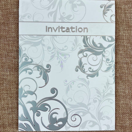 Invitation Pad - Silver Linework by Ozcorp