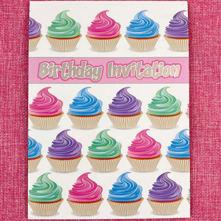 Invitation Pad - Pretty Cupcakes by Ozcorp