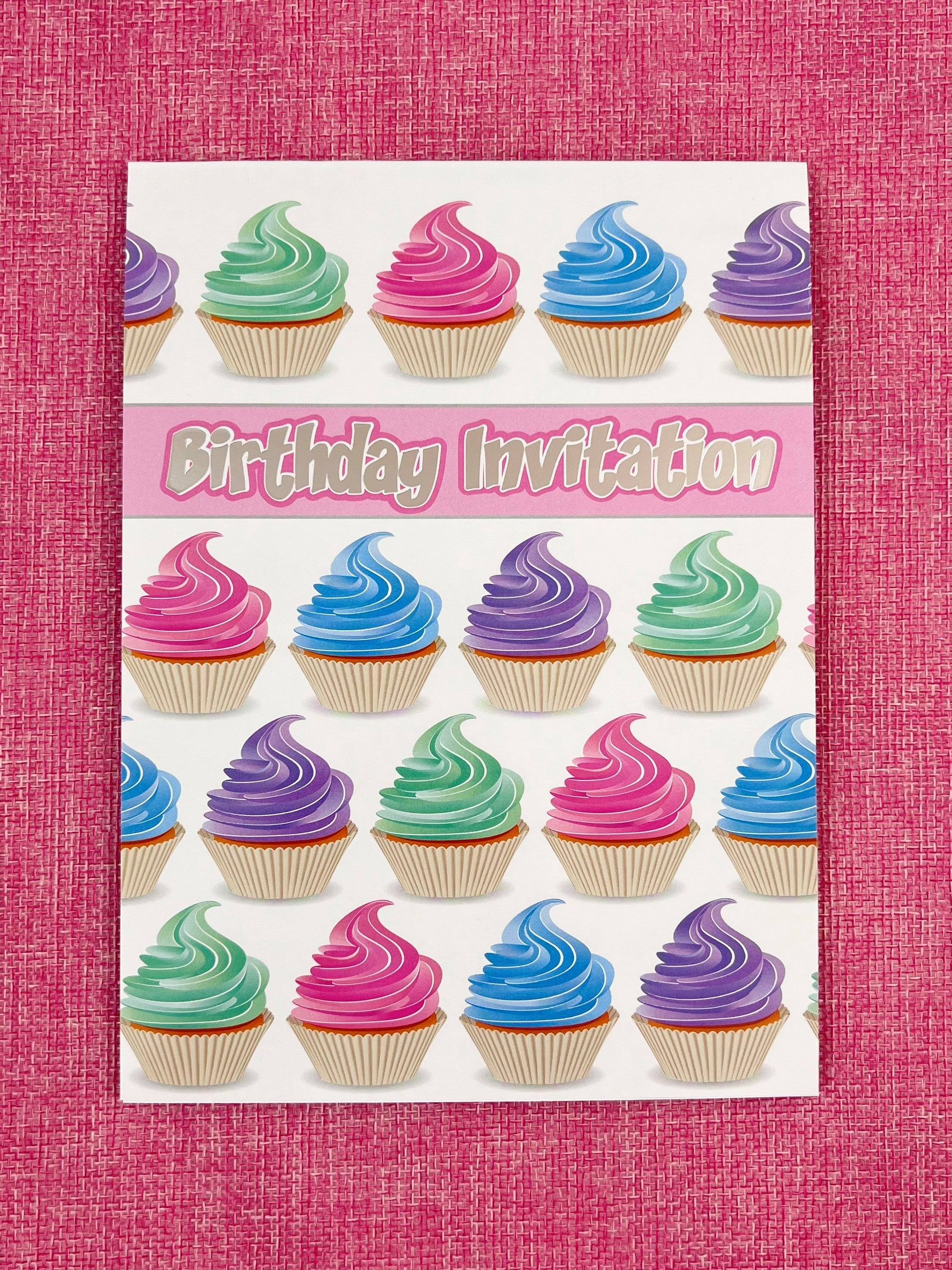 Invitation Pad - Pretty Cupcakes by Ozcorp