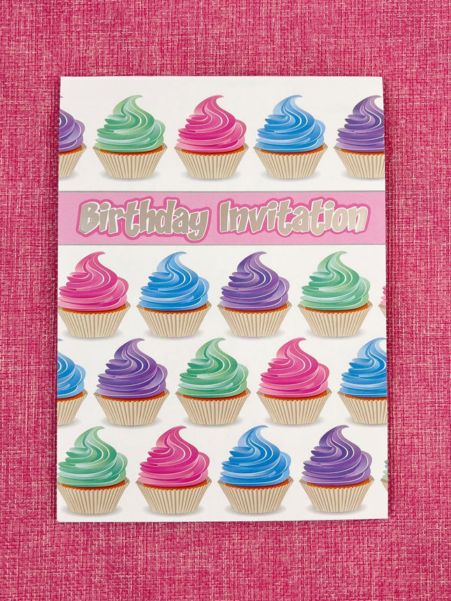 Invitation Pad - Pretty Cupcakes by Ozcorp