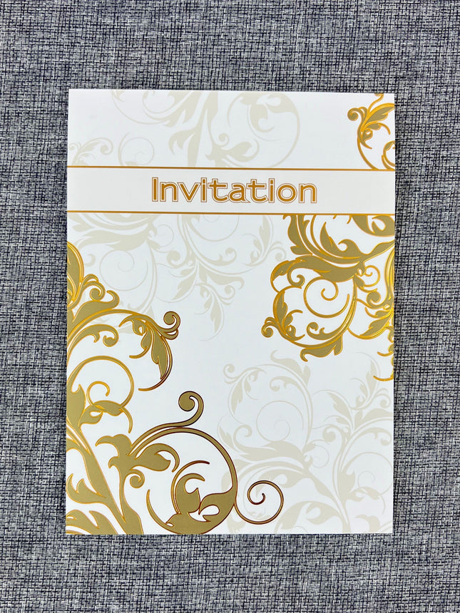 Invitation Pad - Gold by Ozcorp