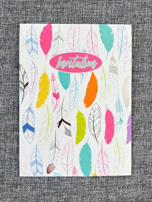 Invitation Pad - Feathers by Ozcorp