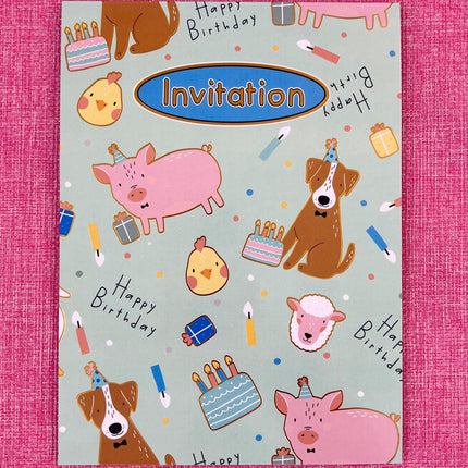 Invitation Pad - Farmyard Happy Birthday by Ozcorp