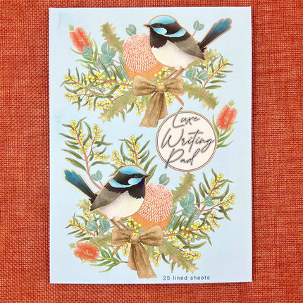 Writing Pad - Blue Wren by Ozcorp