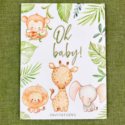 Invitation Pad - Safari Babies by Ozcorp