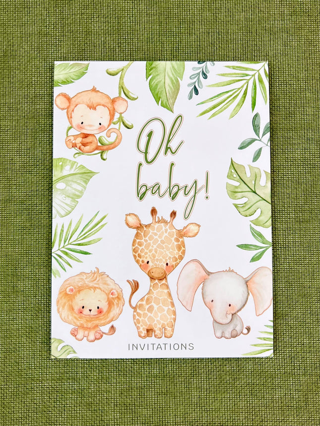 Invitation Pad - Safari Babies by Ozcorp