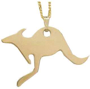 Kangaroo Pendant Necklace - Gold Plated KGC04