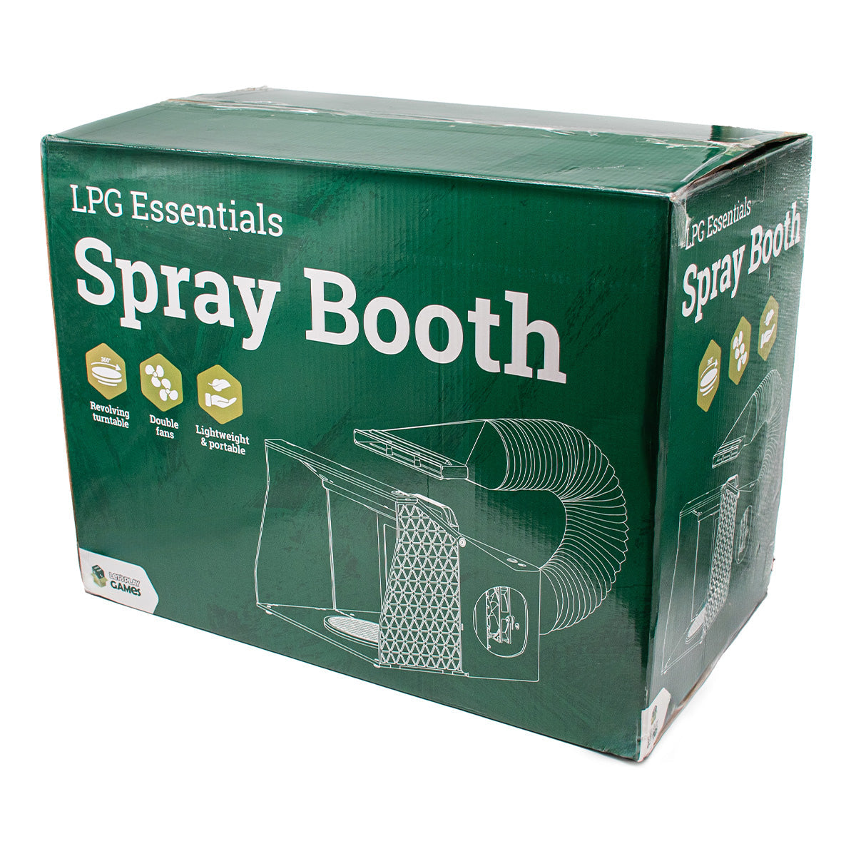 LPG Essentials Airbrush Spray Booth with Turntable and Fans