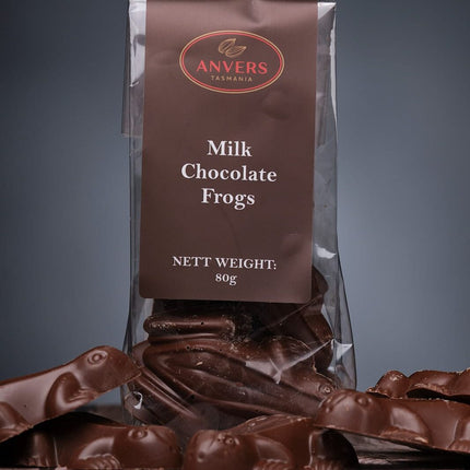 Anvers Tasmania Milk Chocolate Frogs 80g