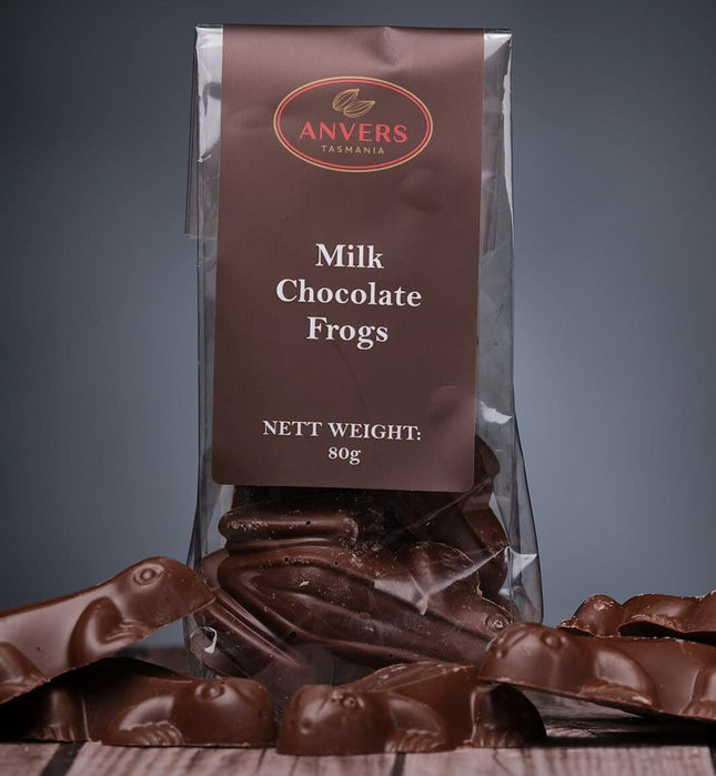 Anvers Tasmania Milk Chocolate Frogs 80g