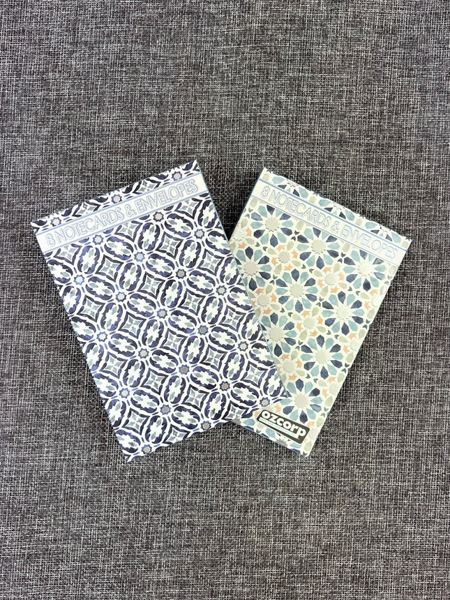 Notelet Set - Moroccan Blue by Ozcorp