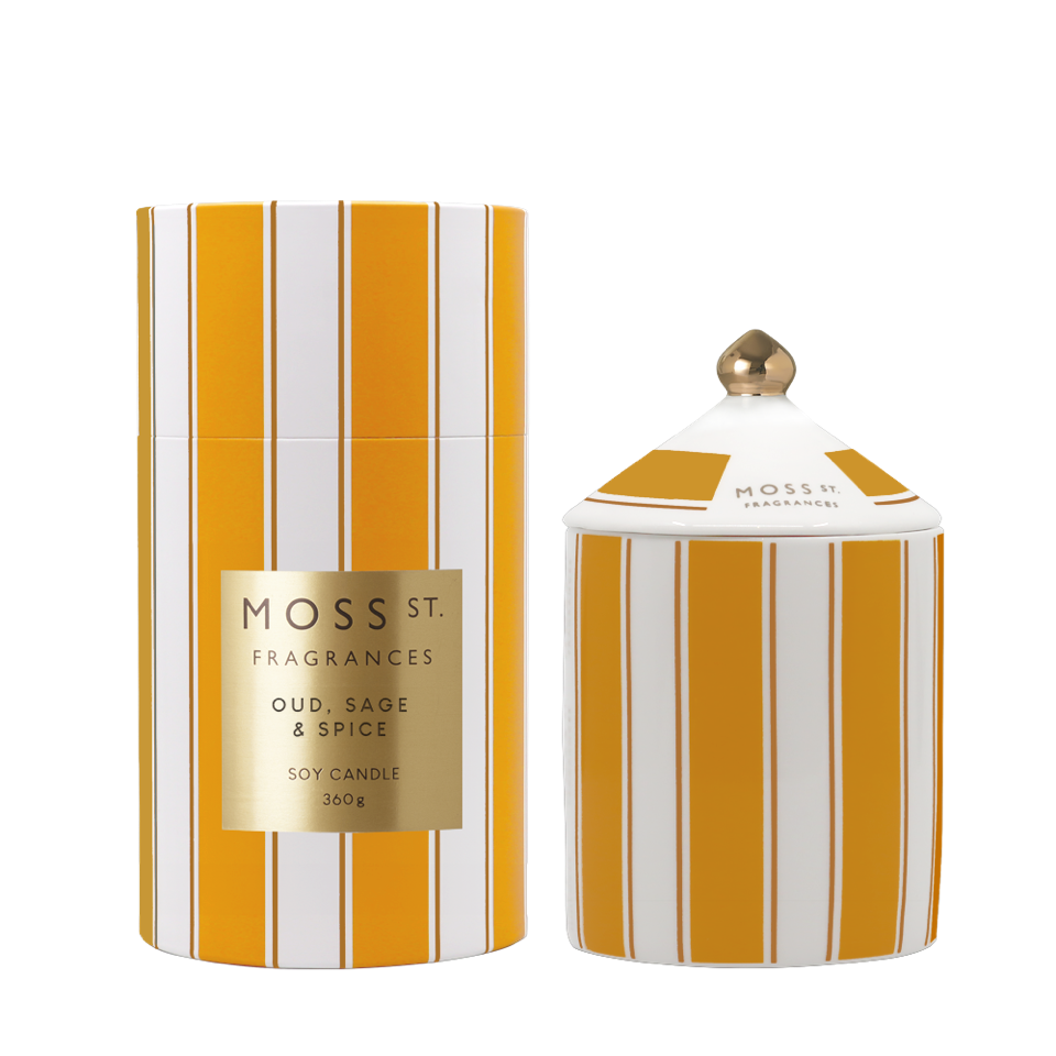 Oud Sage & Spice Ceramic Candle 360g