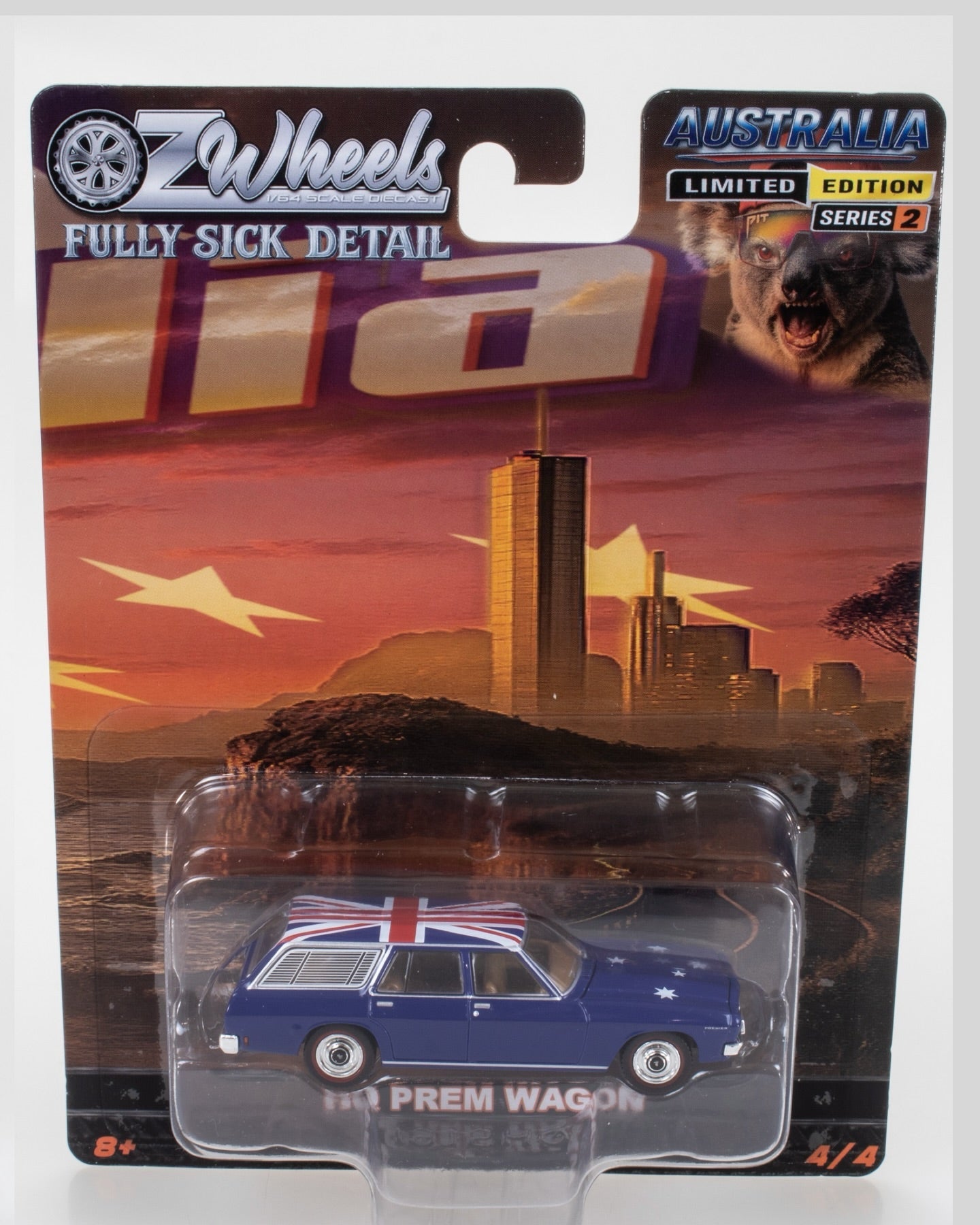 Oz Wheels 1:64 Holden HQ Premier Wagon Australia Day FSD Set Series 2 diecast