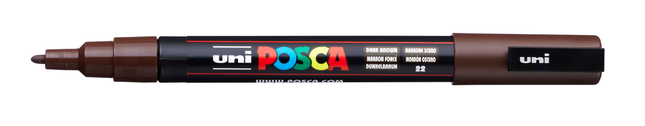 Posca Medium (PC-5M) 1.8mm - Dark Brown